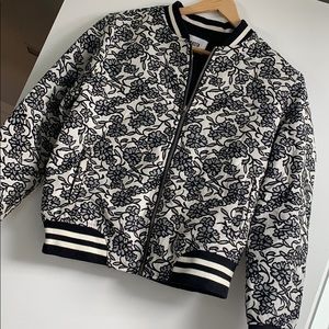 Floral bomber jacket
